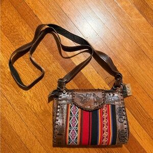 Handcrafted Leather Bag from Bolivia